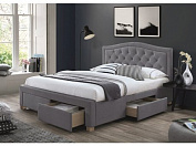 Кровать ELECTRA VELVET серый
